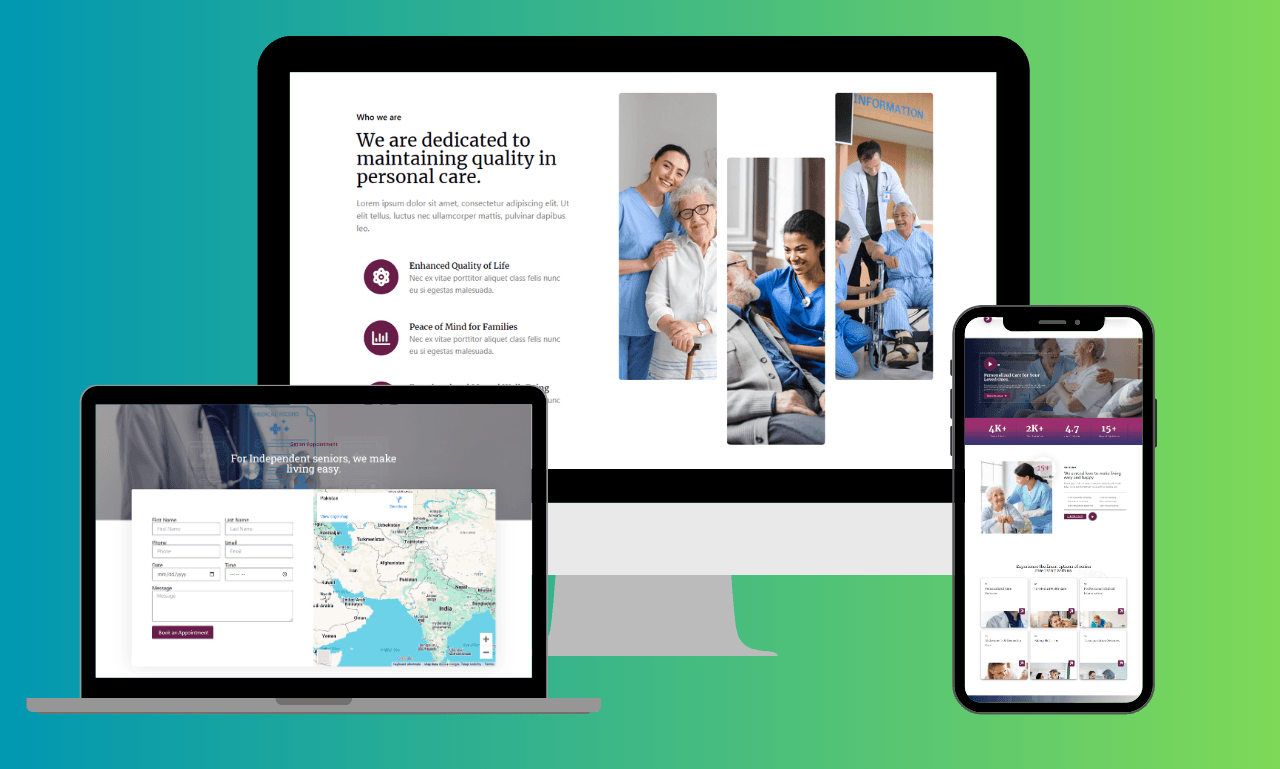 WordPress website portfolio
