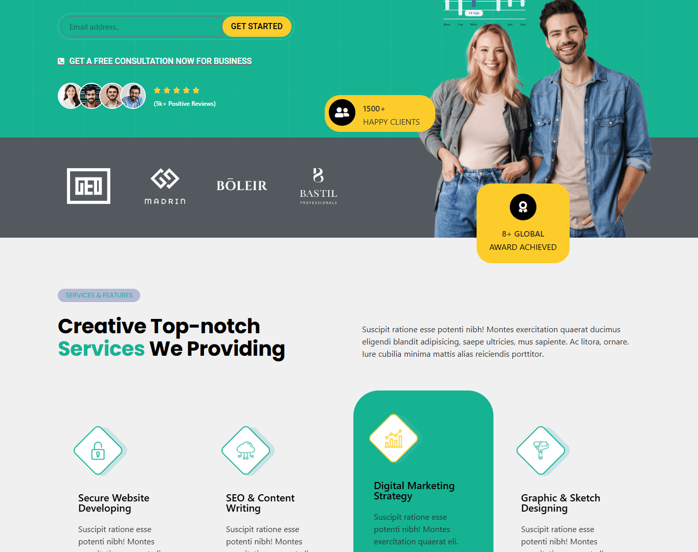 WordPress landing page design service