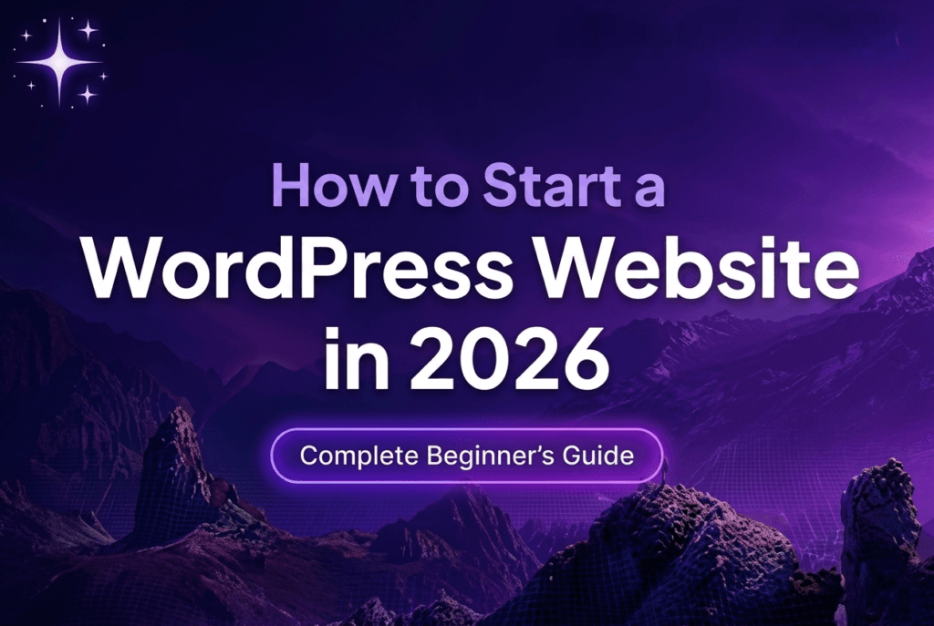 start a WordPress website in 2026